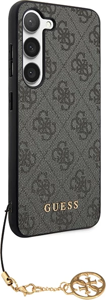 Mbështjellës Guess 4G Charms Collection për Samsung Galaxy A35, i zi