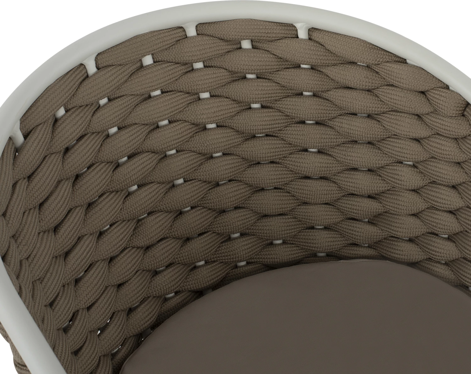 Karrige alumini FH5859.02, e bardhë dhe beixh me litar shkumë