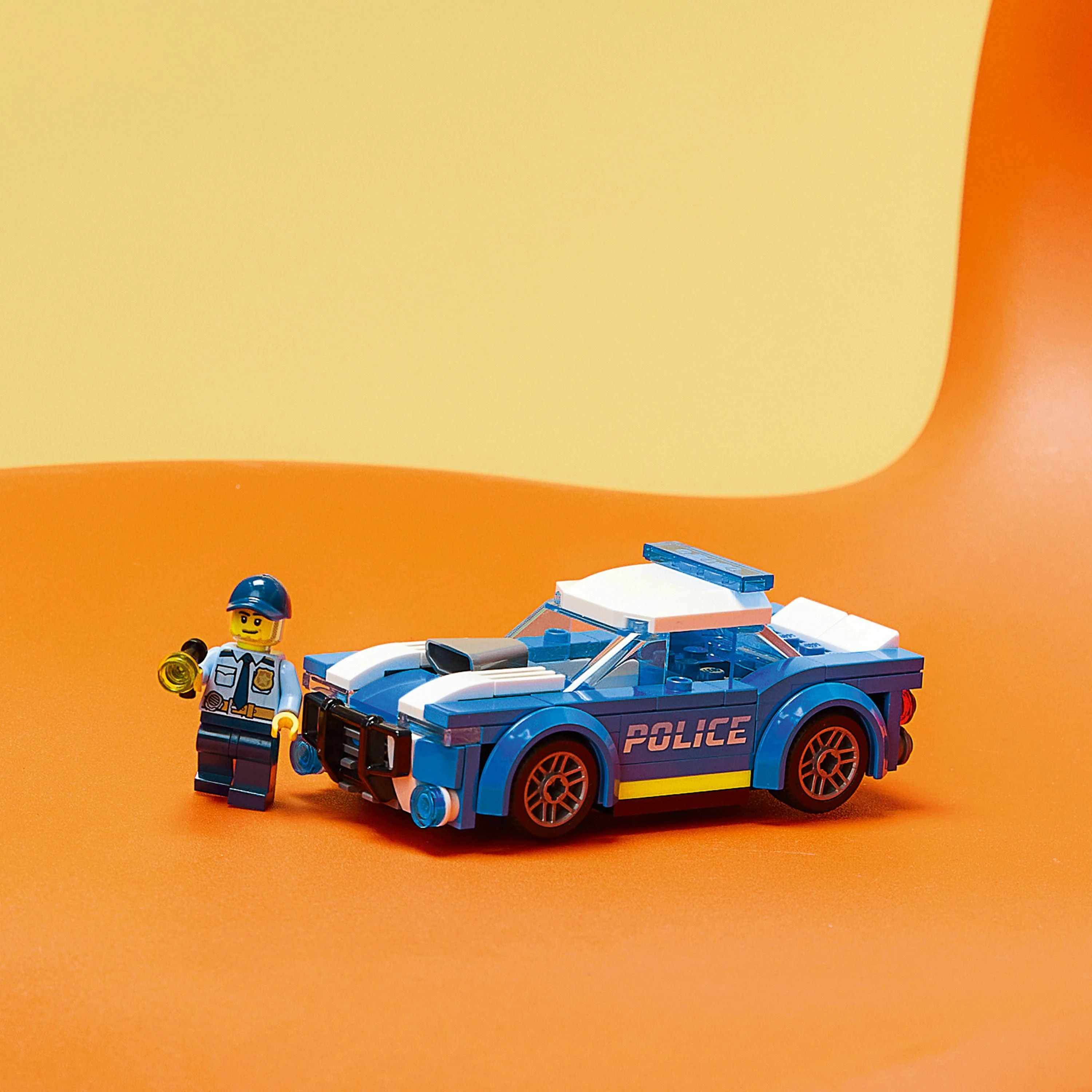 Set LEGO City Police Car 60312, 94 pjesë, 5+, blu/bardhë
