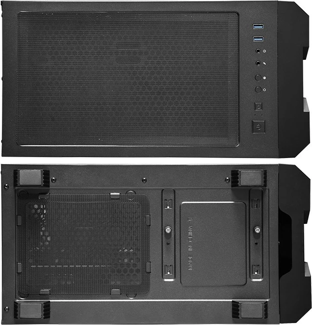 Kasë Chieftec Hunter GS-01B-OP, midi tower, xham i temperuar, RGB, e zezë