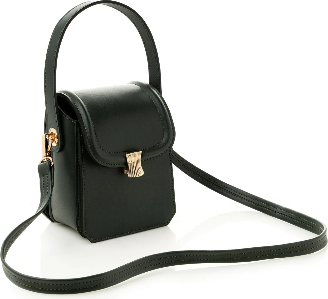 Çantë crossbody, ngjyrë e gjelbër e errët, Vince Camuto, Lagoon