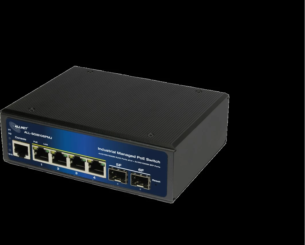 Switch industrial ALLNET ALL-SGI8106PMJ-BT, PoE
