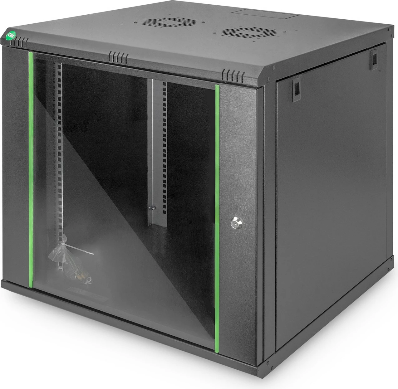 Kasë rrjeti Digitus Dynamic Basic 9U, 600x600 mm, e zezë