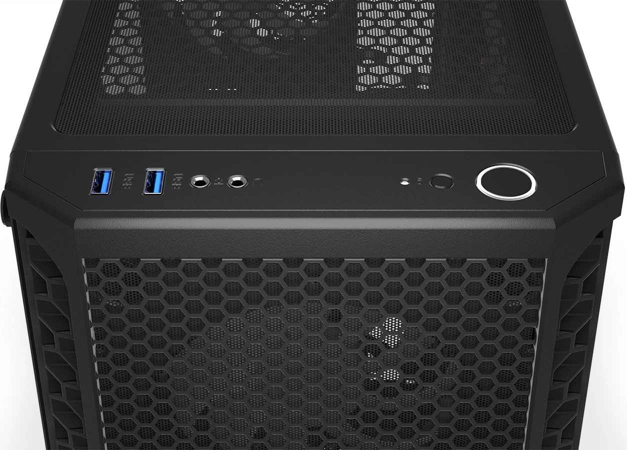 Kasë Endorfy Signum 300 ARGB, Midi Tower, xham i fortë, 4 ventilatorë ARGB, e zezë