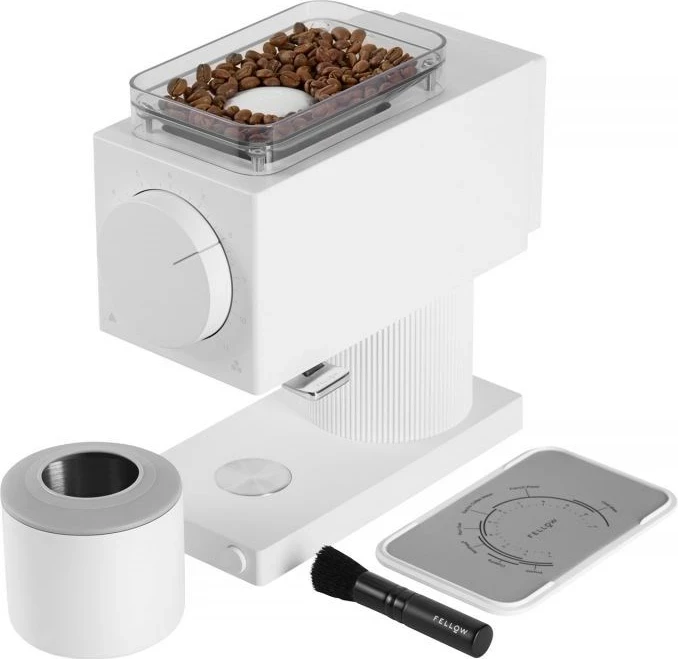 Bluajse automatike kafeje Fellow Ode 2nd Generation, 100g, 140W, e bardhë