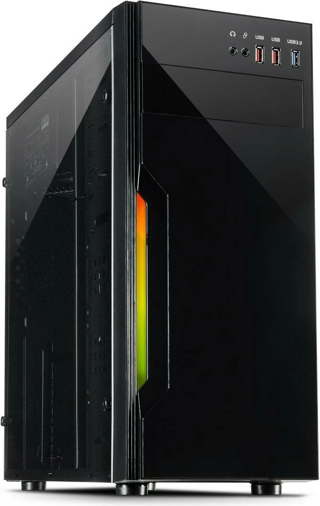 Kasë Inter-Tech B-42 RGB, Tower, PC, ATX, micro ATX, e zezë