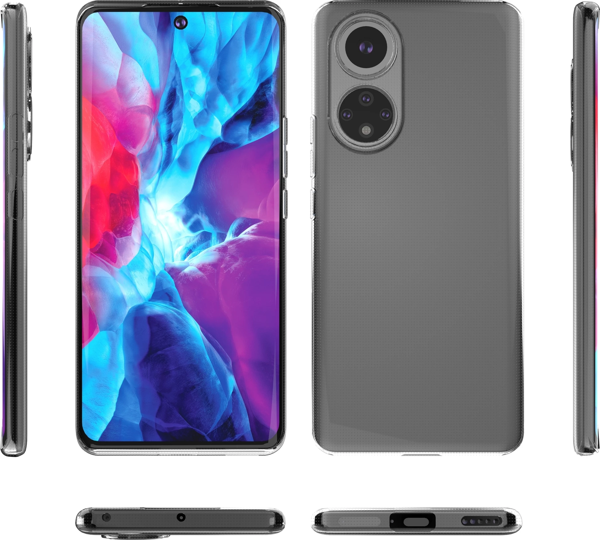 Mbështjellës Hurtel Ultra Clear 0.5mm për Honor 50 SE, Transparent