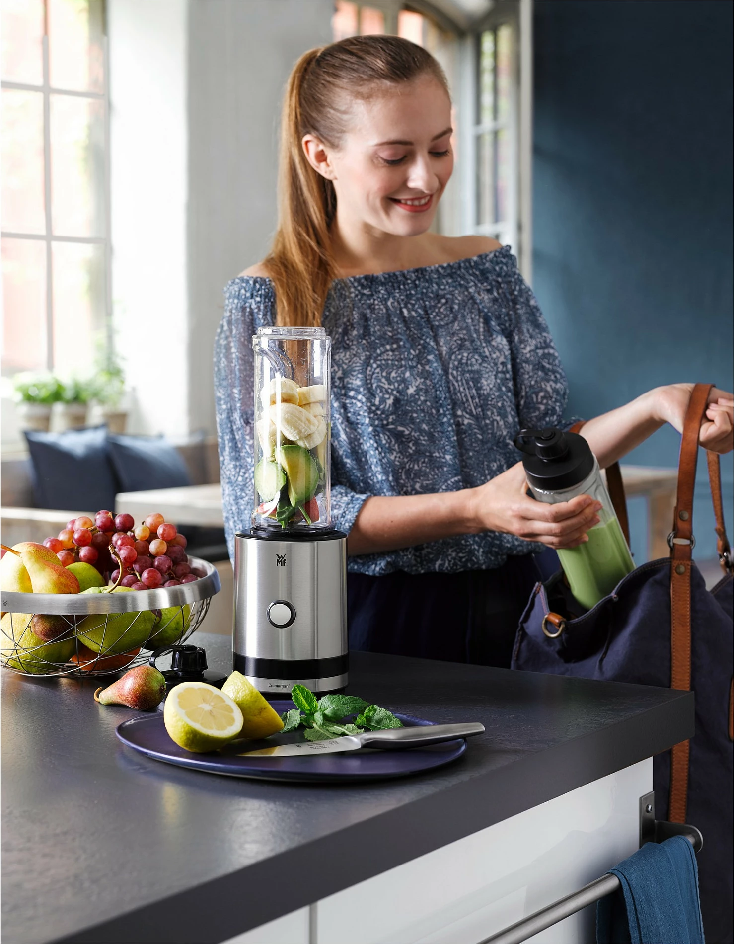 Blender tavoline WMF KITCHENminis 0416500011, 0.6L, 300W, inoks