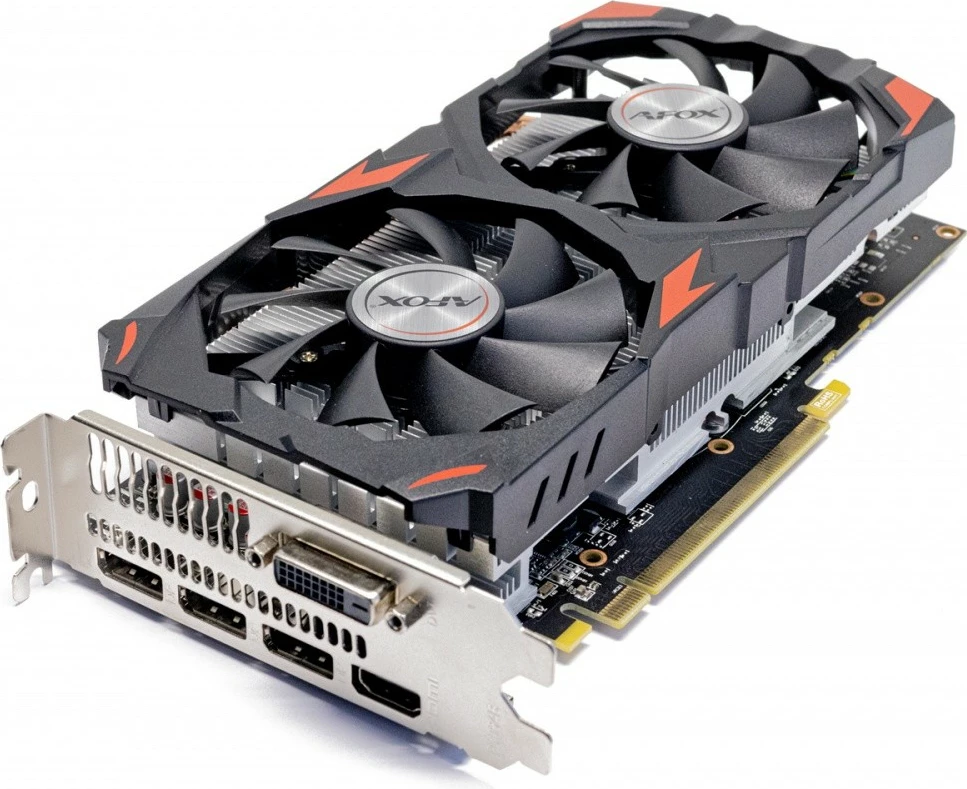 Kartelë grafike AFOX Radeon RX 570, 8GB GDDR5, 256-bit, ATX, HDMI, 3xDP, Dual Fan, e zezë