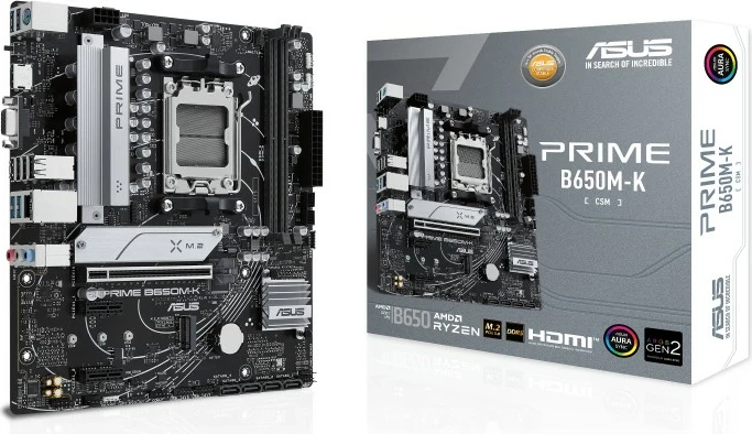 Pllakë amë ASUS PRIME B650M-K, Socket AM5, DDR5, 96 GB