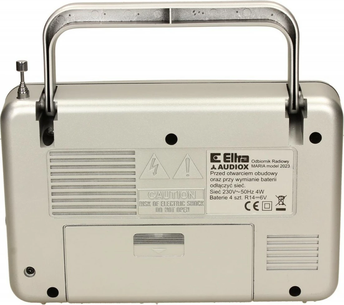 Radio portabile Eltra MARIA Silver, mono, FM/LW, argjend