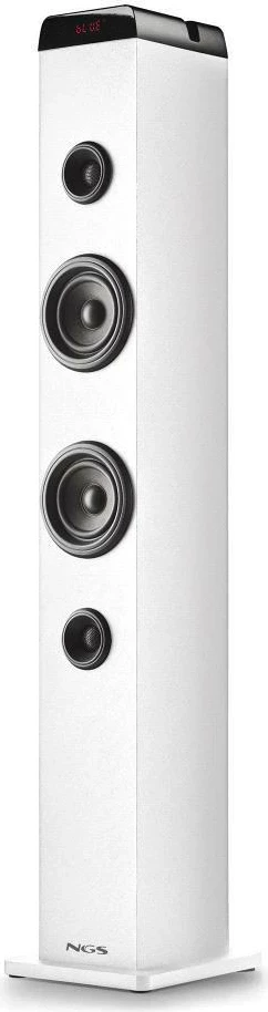 Altoparlant kullë NGS Sky Charm Pro, Bluetooth, USB, Radio FM, AUX, 50W, bardhë