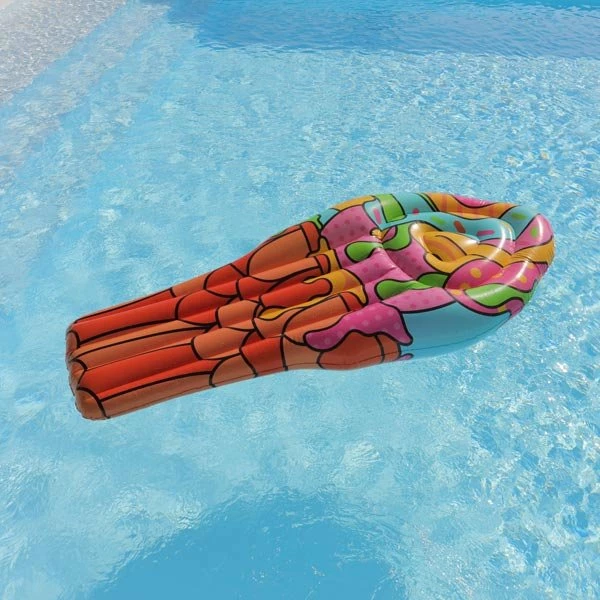 Jastëk uji me fryrje Desjoyaux Mattress Pop Art, PVC, 2 dhoma ajri, shumëngjyrësh