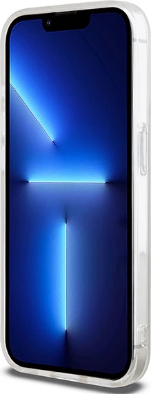 Mbështjellës DKNY IML Mono & Stripe MagSafe për iPhone 14 Pro, rozë