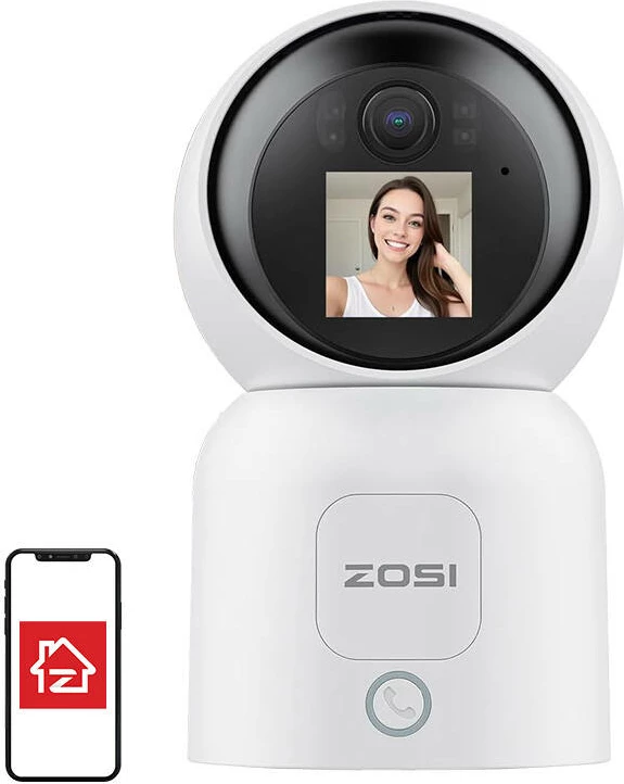 Kamerë IP ZOSI C519M, 4MP, WiFi 5G, për brenda, e bardhë