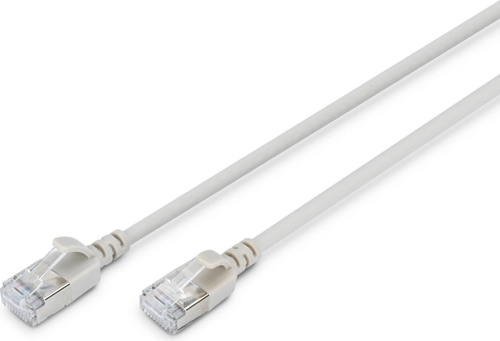 Kabllo rrjeti Digitus CAT 6A F-FTP Slim 1m, RJ-45, gri