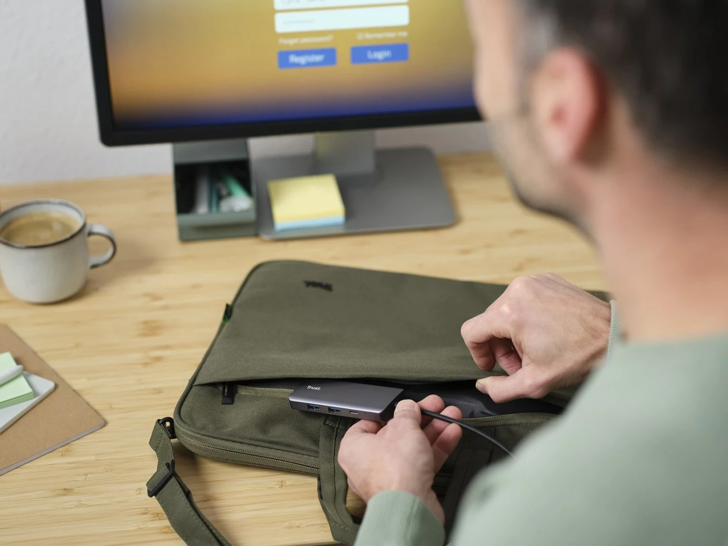 Adapter USB Type-C Trust Dalyx, 1000 Mbit/s, Argjendtë