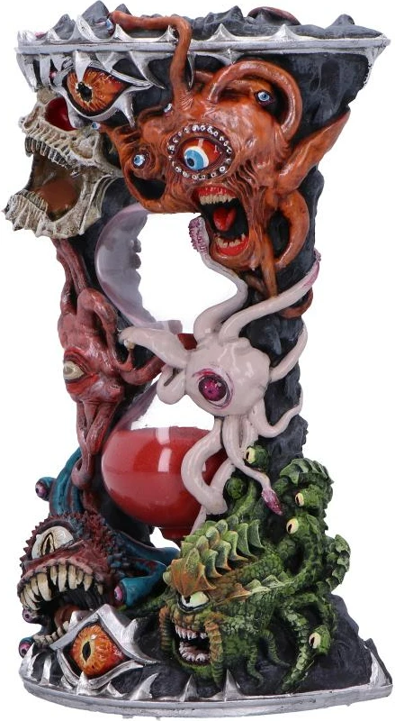 Kohëmatës me rërë NEMESIS NOW Dungeons & Dragons Beholder, 1 minutë, 18.5 cm, rrëshirë, rërë e kuqe, kuti dhurate
