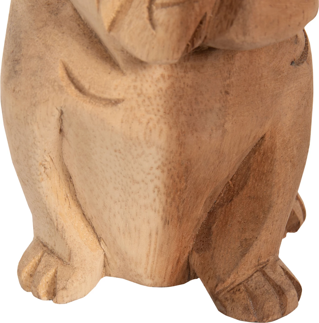 Dekor për dysheme DOZER FH7923 bulldog dru suar ngjyrë natyrale 9x8x12H cm