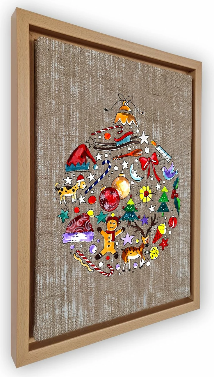 Pikturë dekorative në kornizë, Wallity, shumëngjyrëshe, NLJ200872_3646, 36x46cm