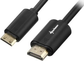 Kabllo HDMI në mini HDMI Sharkoon 1m, 4K, e zezë