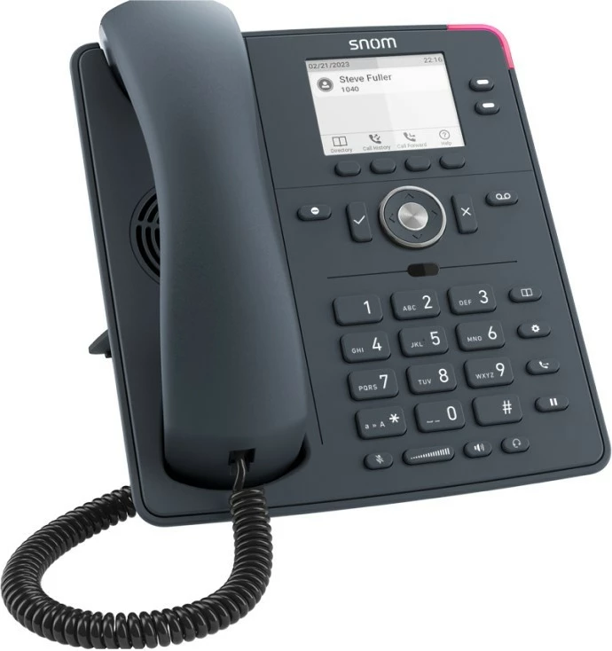 Telefon VoIP me kabllo, SNOM D150, ekran 2.8", 2 llogari SIP, PoE, gri