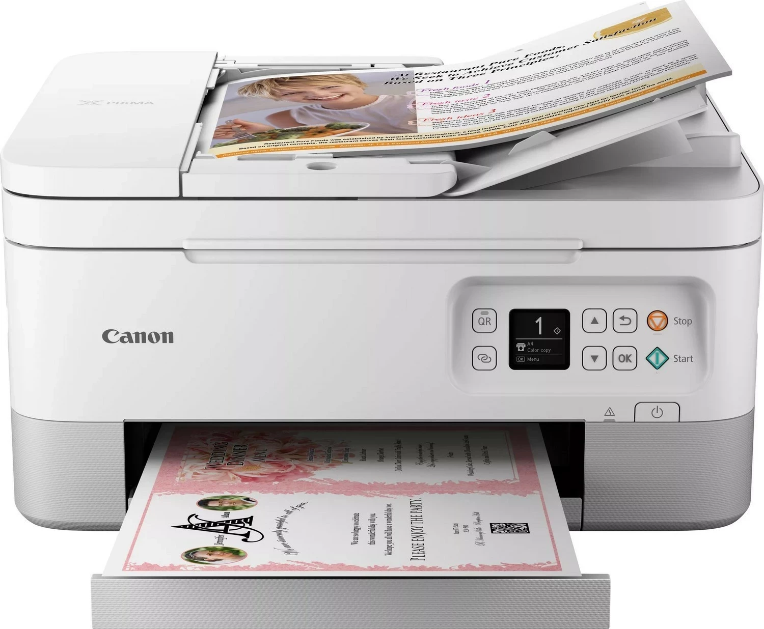 Printer Canon PIXMA TS7451I, multifunksional, Wi-Fi, bardhë