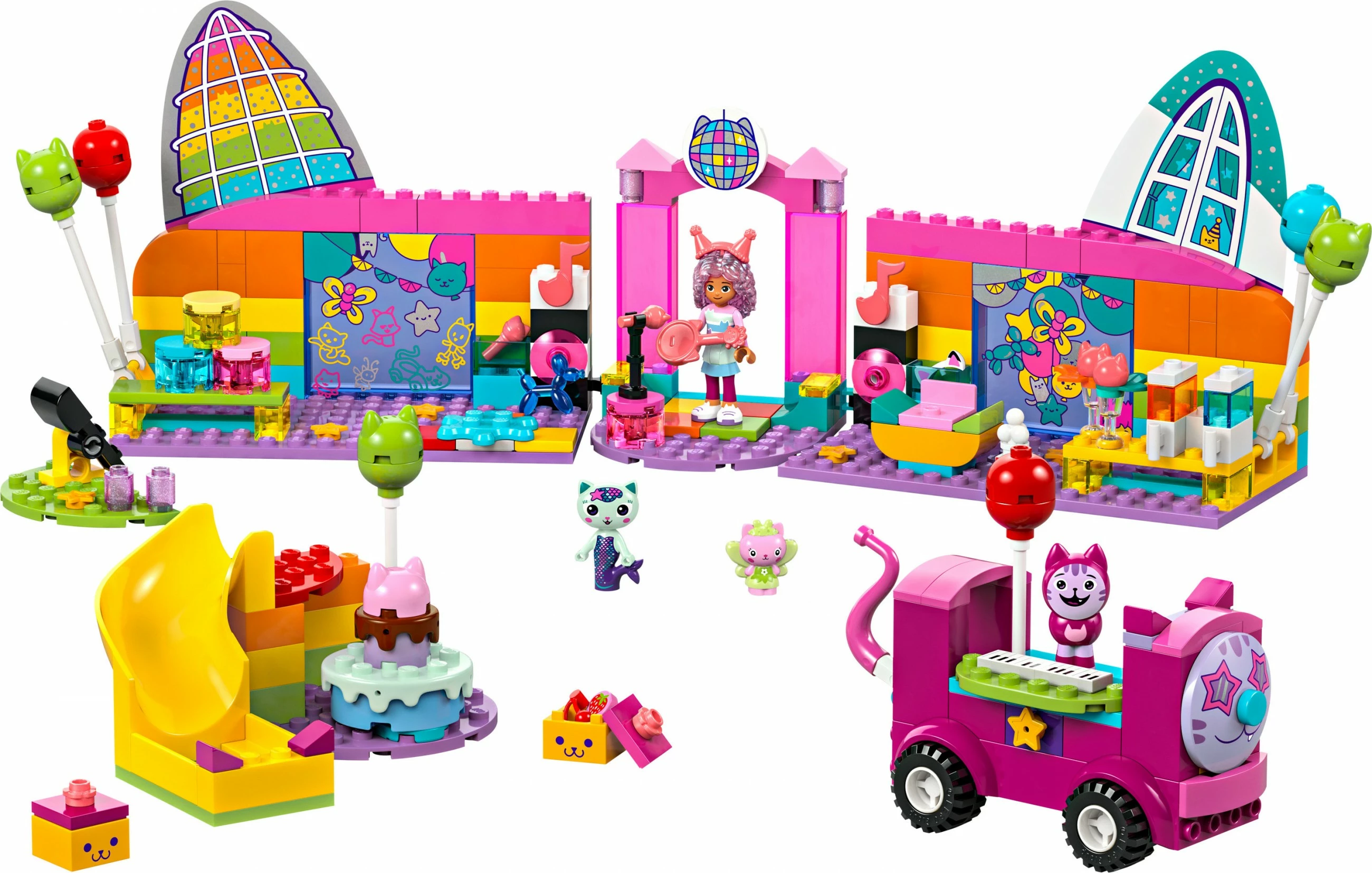 Set ndërtimi LEGO Gabby's Party Room, 252 pjesë, shumëngjyrësh