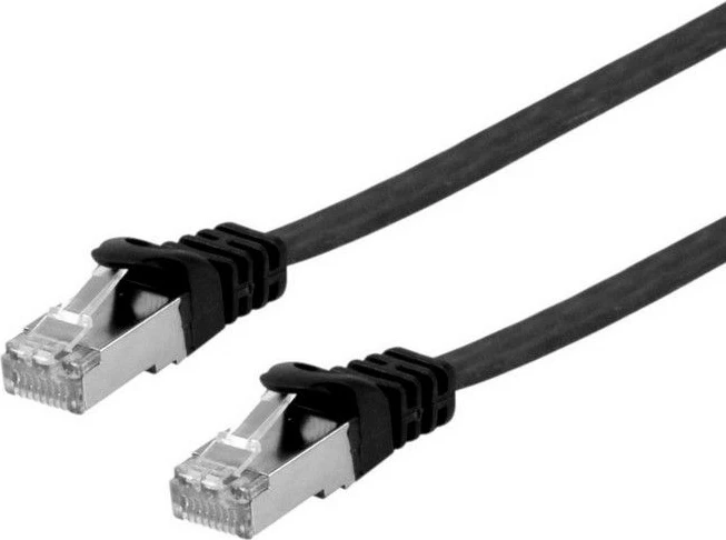 Kabllo rrjeti Equip Cat.6A U/FTP, 0.5m, e zezë