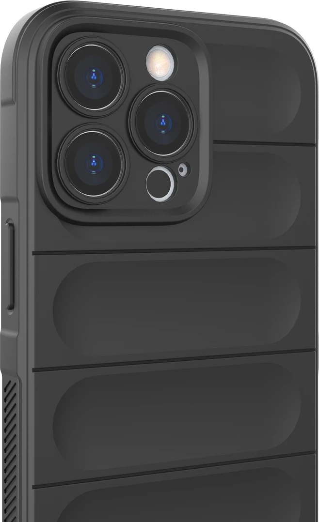 Mbështjellës Hurtel Magic Shield Case për iPhone 13 Pro, TPU, i zi