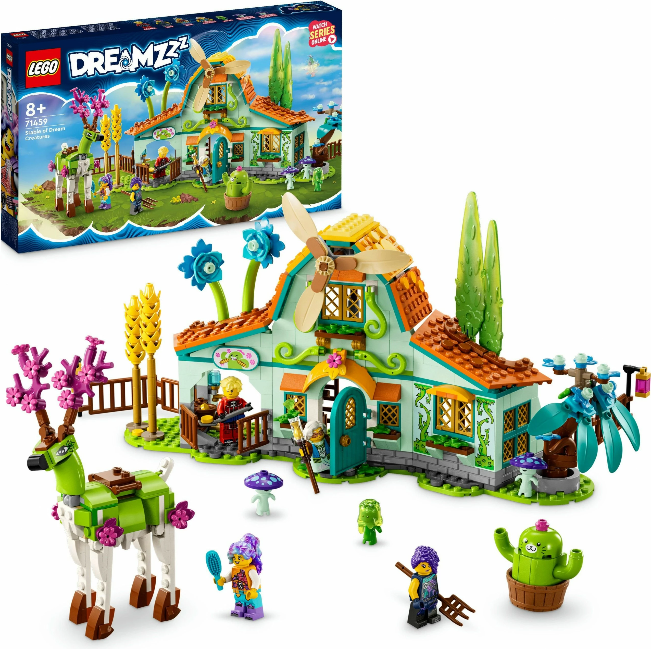 Set ndërtimi LEGO Stable of Dream Creatures, 681 pjesë, shumëngjyrësh