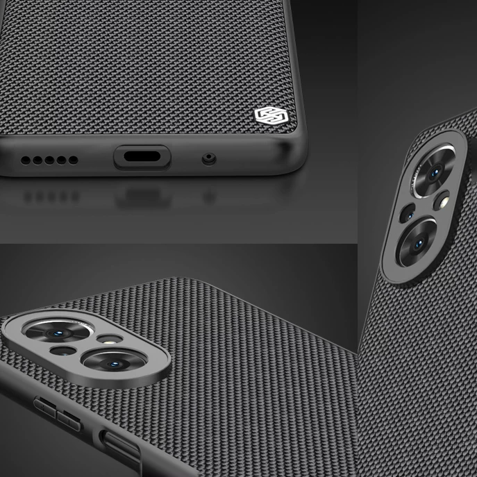 Mbështjellës Nillkin Textured Case për Honor 50 SE, najlon, i zi