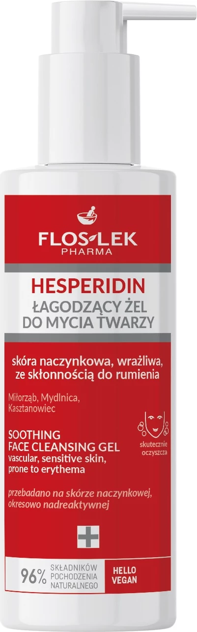 Xhel pastrues për fytyrë Floslek Hesperidin Soothing për femra, 175ml