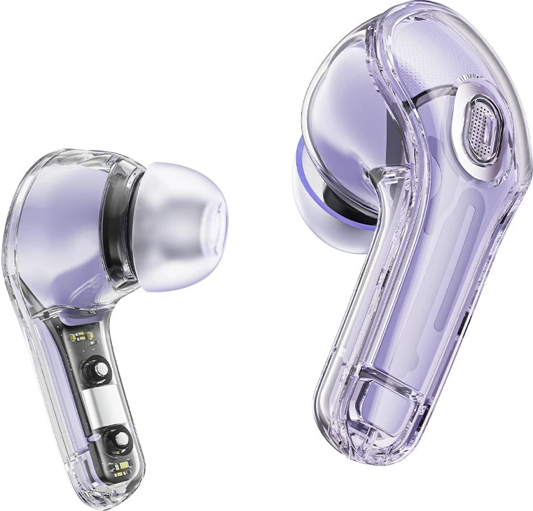 Kufje wireless Acefast T8 TWS, Bluetooth 5.3, me kuti karikimi, Bardhë