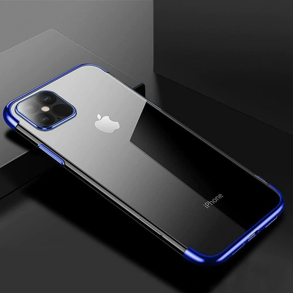 Mbështjellës Hurtel Clear Color 0.3mm për iPhone 13 mini, TPU, Kaltër/Transparent