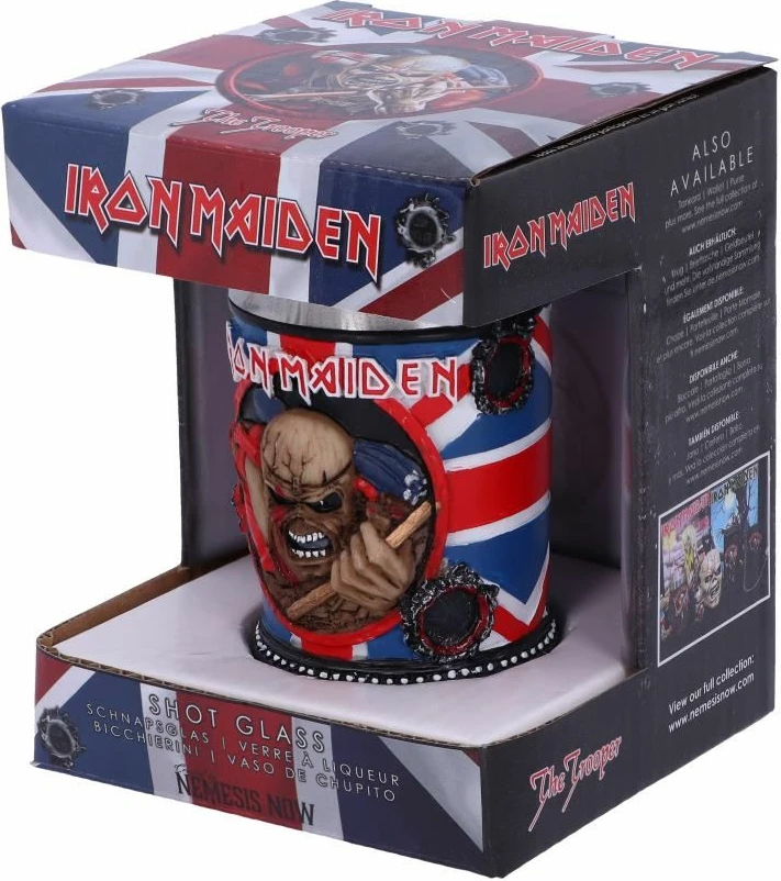 Gotë koleksionuese NEMESIS NOW Iron Maiden "The Trooper" 7 cm, me insert inox, shumëngjyrëshe