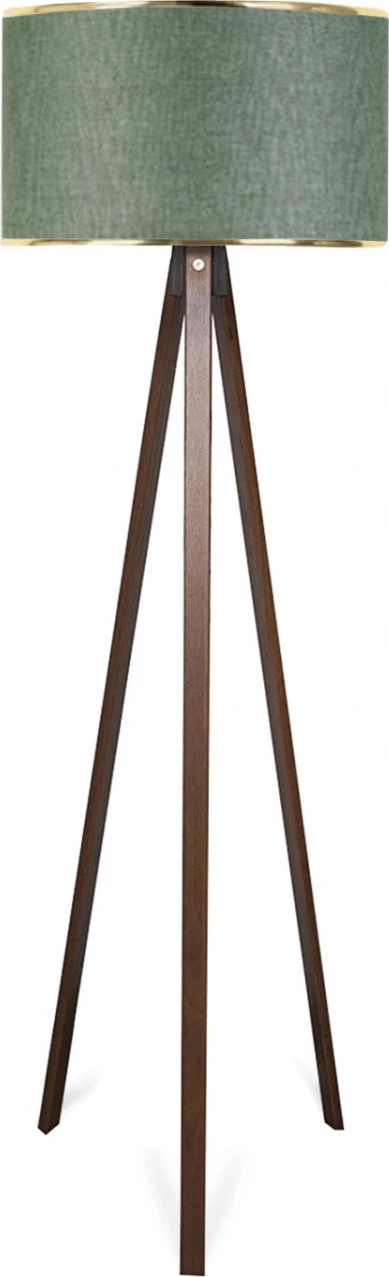 Llambë dyshemeje Opviq, AYD-2985, ngjyrë kaki, dru natyral