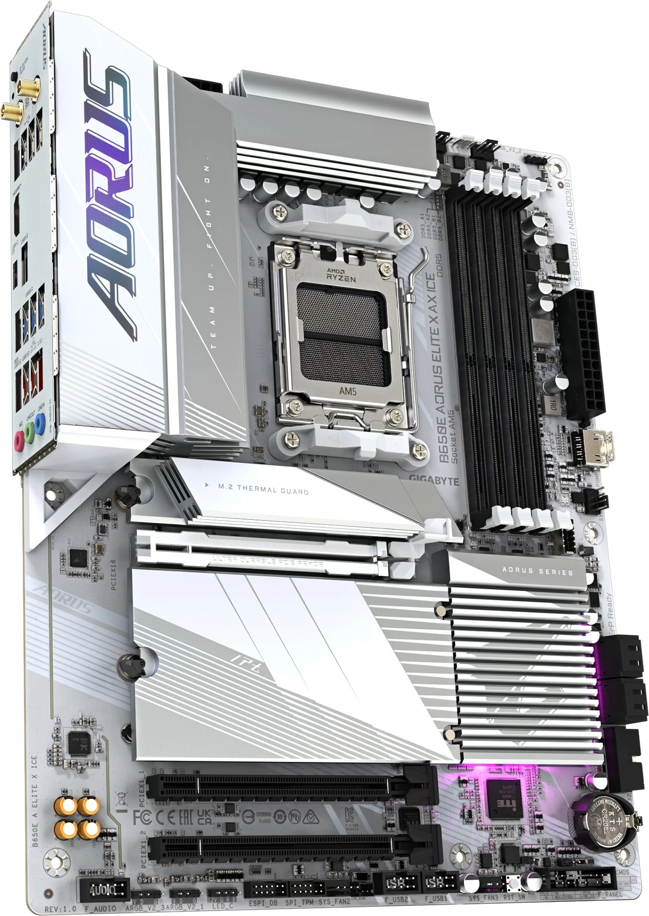 Pllakë amë Gigabyte B650E AORUS ELITE X ICE, Socket AM5, DDR5, e bardhë
