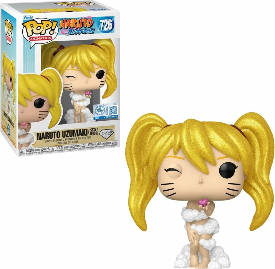 Figurinë vinyl Funko POP! Animation Naruto Shippuden Naruto (Sexy Jutsu) Diamond Glitter, e artë