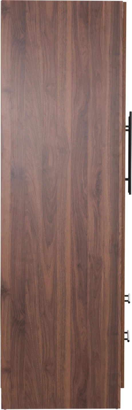 Dollap me 3 dyer, 2 sirtarë, ngjyrë arrë/wenge, CARYS FH746.11, 150x55.5x160cm