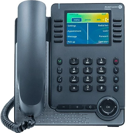 Telefon IP Alcatel ALE-30h, ekran 3.5 inç, USB-A/USB-C, gri
