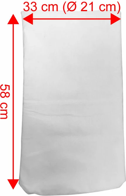 Qese filtri pishine Desjoyaux 15 mikronë 39 cm e bardhë