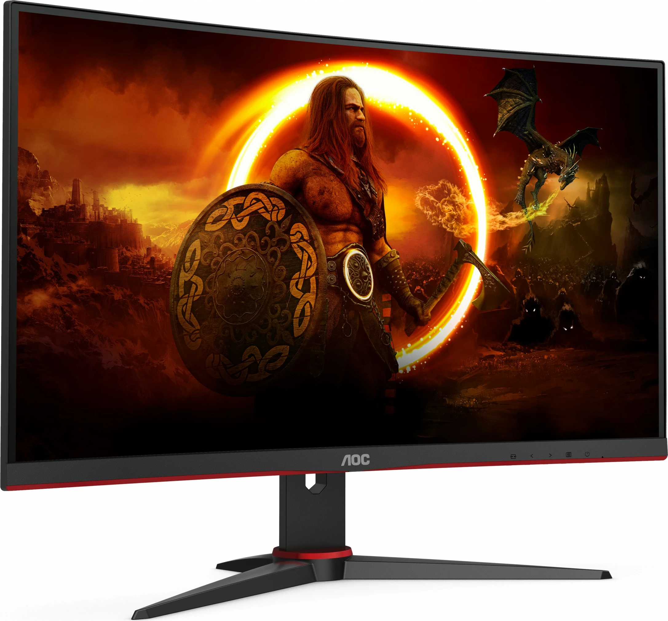 Monitor AOC G2 C27G2E/BK, 27", 1920 x 1080, 1 ms, i zi, i kuq