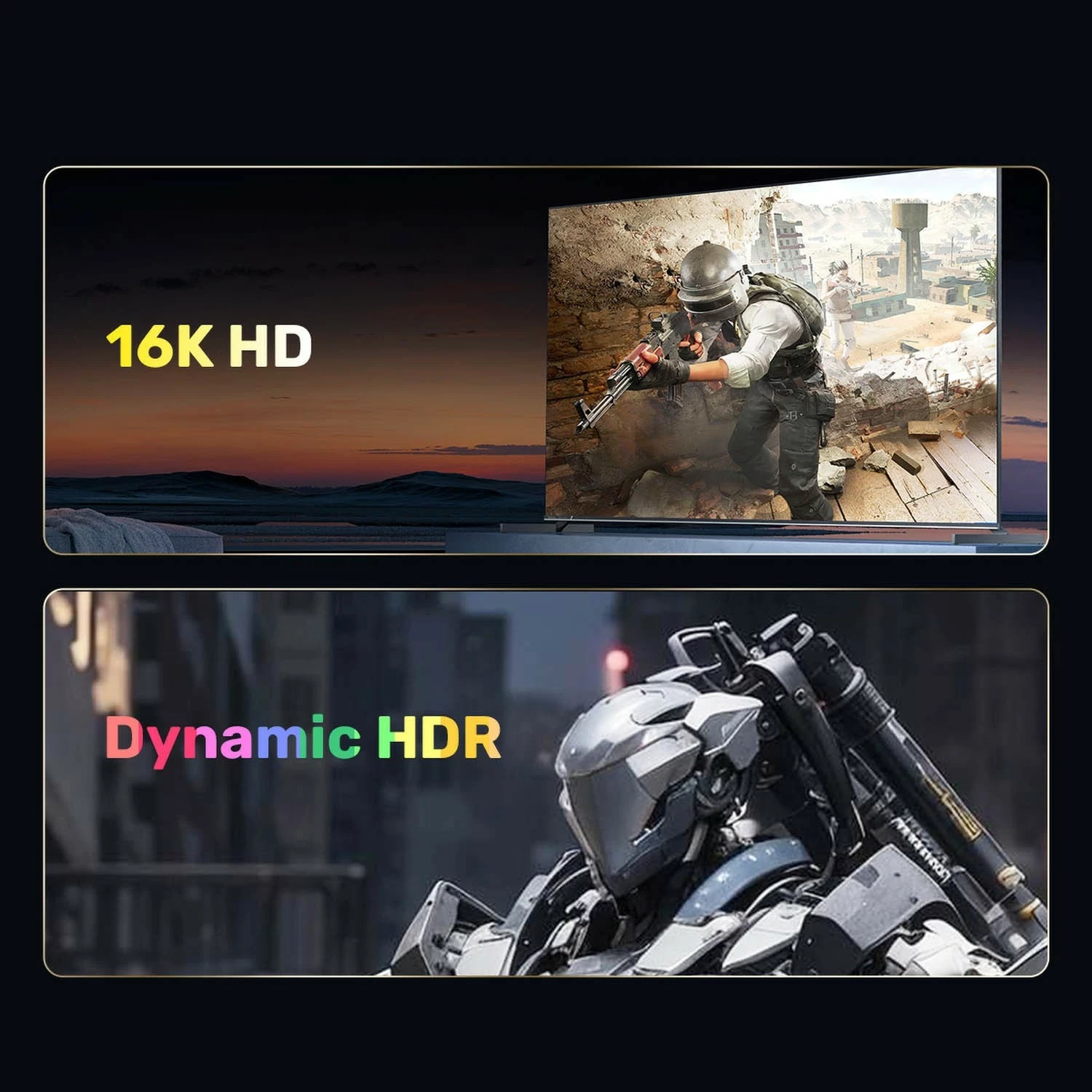 Kabëll Unitek DisplayPort 2.1 8K@120Hz 1,5m, ngjyrë zi-argjendtë