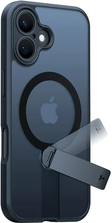 Mbështjellës Torras Pstand Spin për iPhone 16, i zi