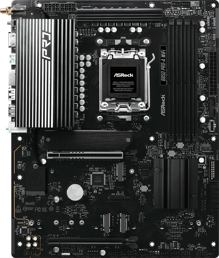 Pllakë amë ASRock B850 PRO-A WIFI, ATX, Socket AM5, DDR5, WiFi 6E