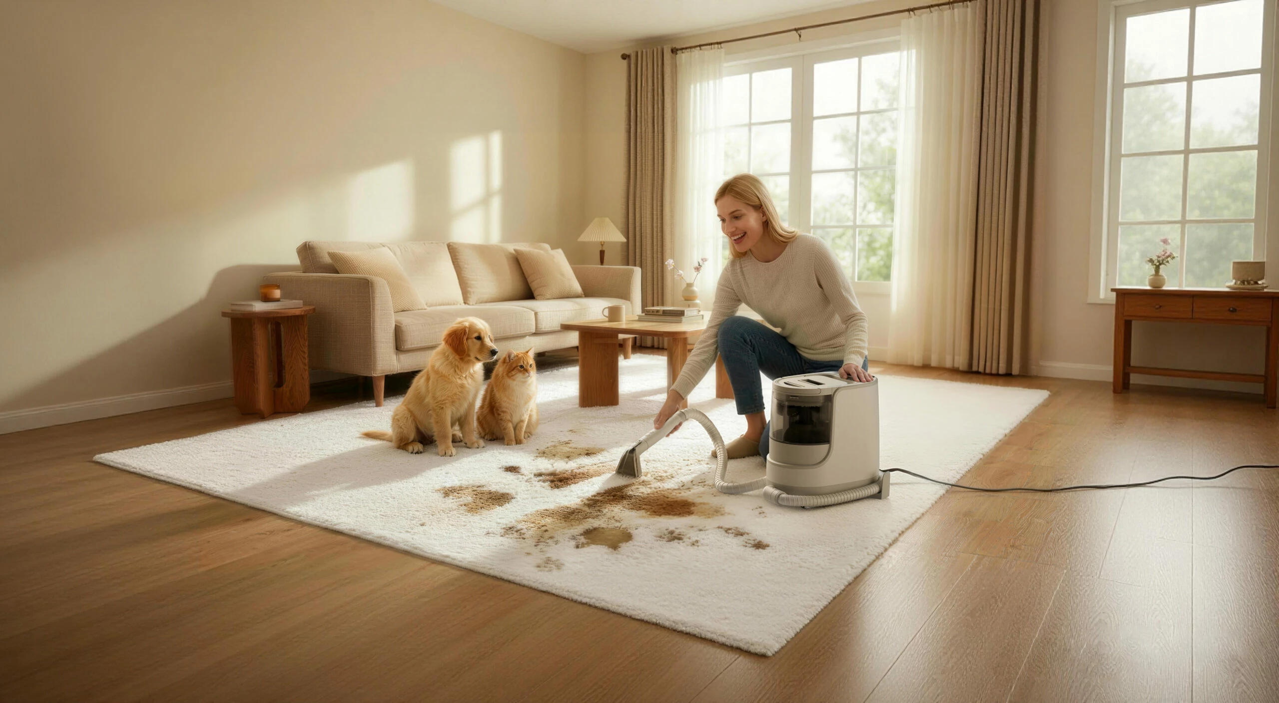 Pastrues i thellë me avull Bear SC3, 1700 W, 12 kPa, rezervuar 1.0 L/1.5 L, i bardhë