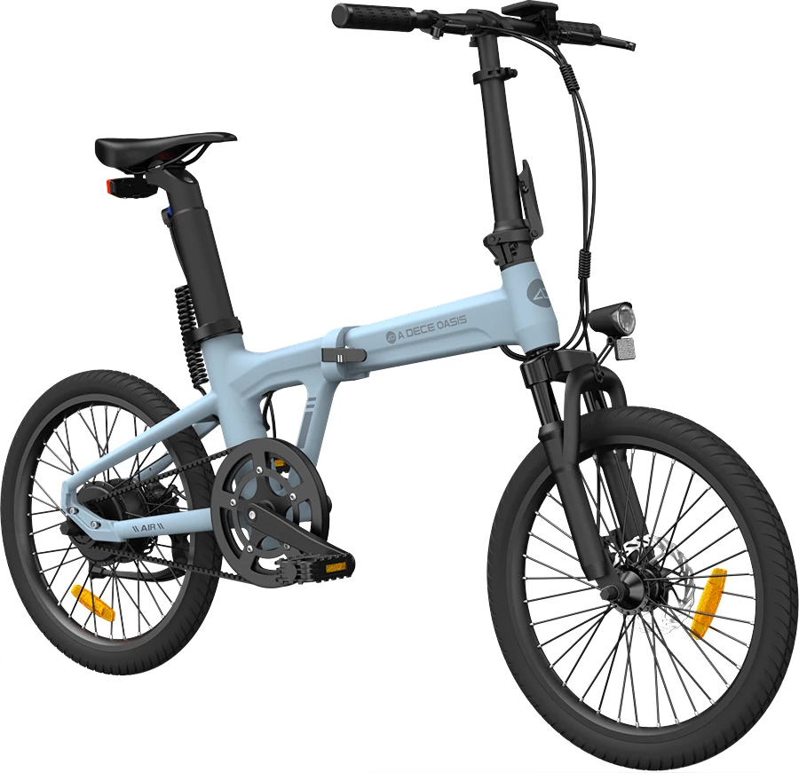 Bicikletë elektrike palosëse ADO Air 20S 20\", 250W, deri 100 km, blu pastel (v2026)