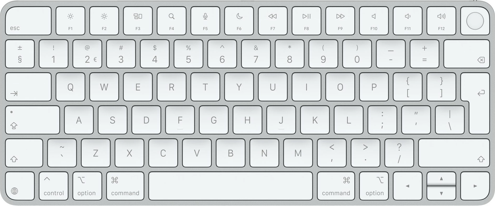 Tastierë Apple Magic Keyboard me Touch ID për Mac, holandisht