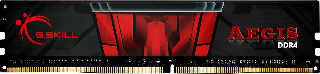 RAM Memorje G.Skill Aegis F4-3000C16D-32GISB 32GB DDR4 3000MHz CL16 2x16GB, zi dhe kuqe